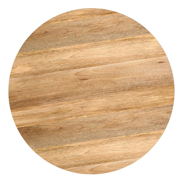 English Elm Millbury Solid Mango Wood Side Table Scandinavian Farmhouse Natural Grain Accent B136P420288