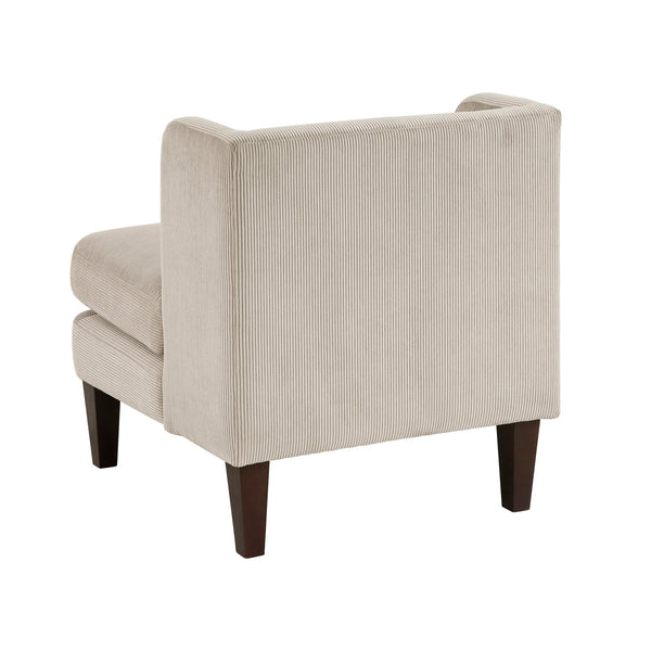 English Elm Modern Taupe Corduroy Accent Chair with Pillow, Upholstered Living Room Seat, Plush Comfort B011P287473