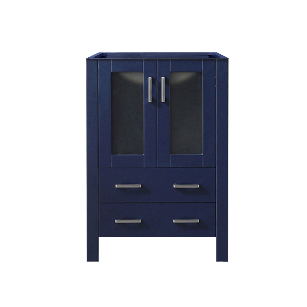 English Elm Navy Solid Wood Bath Vanity 24" W x 18.25" D with Soft-Close Drawers, Fully Assembled Storage Cabinet B2731P260414
