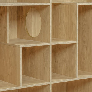 English Elm Modern Wood Grain Bookshelf Cat Habitat with Climbing Cubbies for Living Room Natural N752P395027N