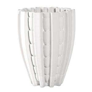 Fluted Ceramic Vase - A Contemporary Masterpiece Blending Ancient Craftsmanship with Modern Design