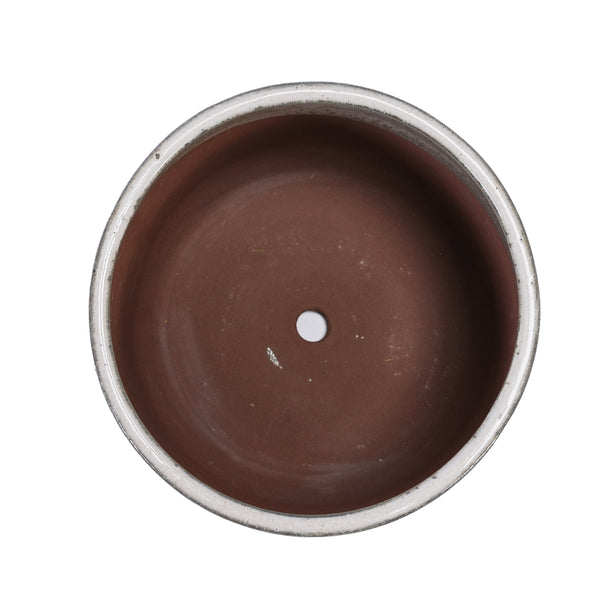 English Elm 4 Pieces Ceramic Flowerpot Set with Hand-Glazed Finish, Precision Molded Planters for Patio Decor Ameican White Oak W3273P321578