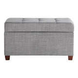 OSP Home Furnishings Storage Ottoman Dove