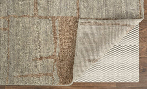 Feizy Rugs Sutton Hand Knotted Wool Rug - Exquisite Abstract Design For Modern And Transitional Interiors Tan,Orange Wool T05t6003tan000j55