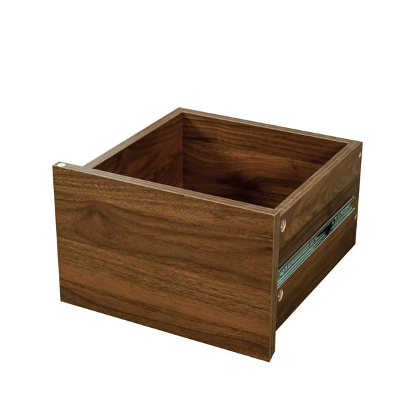 English Elm Kitchen Small Sideboard Countertop Organizer with 2 Glass Sliding Doors, 3 Drawers & Display Shelf, Compact Storage Solution for Kitchen Living Room Office (43.7x17.32x9.84) W331P289098