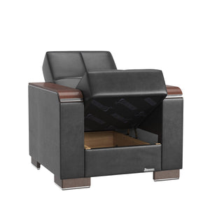 English Elm Primenest Zenaero Convertible Armchair With Storage - Modern Upholstered Sleeper For Small Spaces B030P286208-GIGA