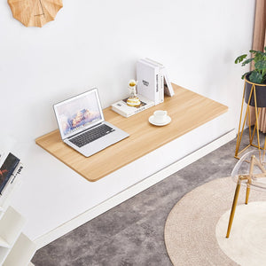 English Elm Laundry Wall-Mounted Folding Table - Space-Saving Work Surface For Home Office, Kitchen, And More! W3226P278935