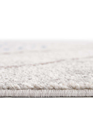 Unique Loom Aramis Kavi Machine Made Tribal Rug Ivory, Blue/Brown/Light Blue/Terracotta/Gray 10' 0" x 10' 0"