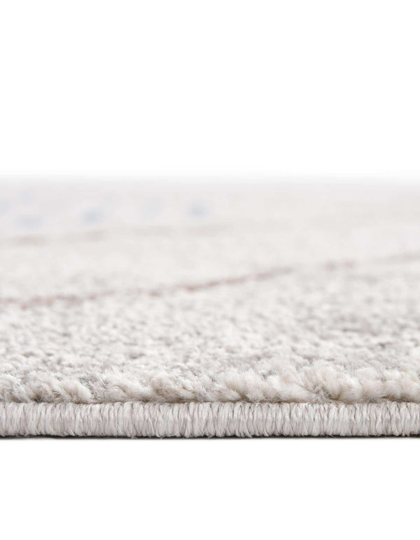 Unique Loom Aramis Kavi Machine Made Tribal Rug Ivory, Blue/Brown/Light Blue/Terracotta/Gray 10' 0" x 10' 0"