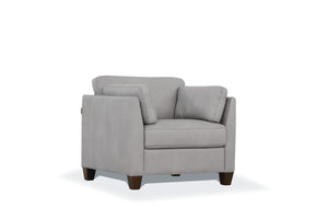 English Elm Matias Italian Leather Accent Chair with Walnut Legs and Contrast Stitching Detail B2726P496927
