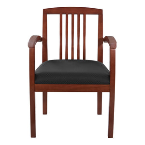 OSP Home Furnishings Sonoma Cherry Solid Hardwood Guest Chair with Classic Back for Dining or Reception Wood SON77CHY-3
