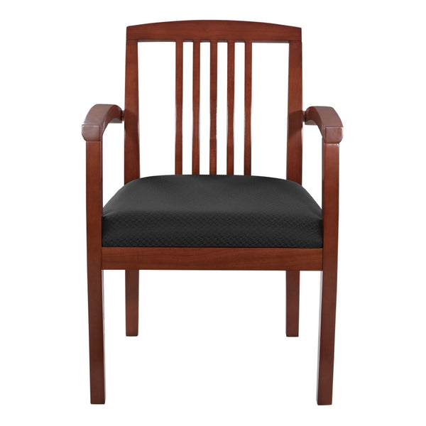 OSP Home Furnishings Sonoma Cherry Solid Hardwood Guest Chair with Classic Back for Dining or Reception Wood SON77CHY-3