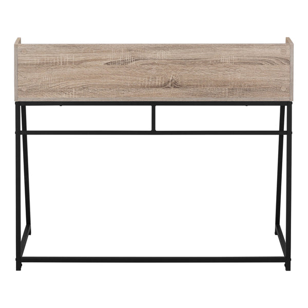 English Elm Computer Desk - Modern Home Office Workstation With Hutch, Ample Storage & Sturdy Metal Frame B2710P219832