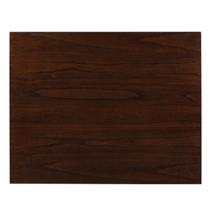 English Elm 36"W Compact Counter Height Dining Table with USB Charging and Built-In Shelves for Small Spaces White B016P392517