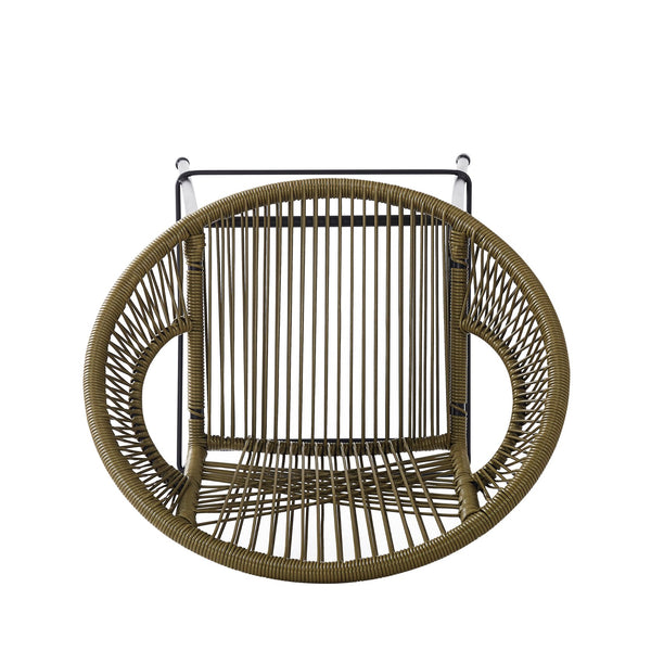 English Elm Christopher Knight Home® - Ferrara Outdoor Faux Wicker Barstool Set of 2 — Ergonomic PE Rattan Seating with Iron Frame, Durable Green N775P266222G