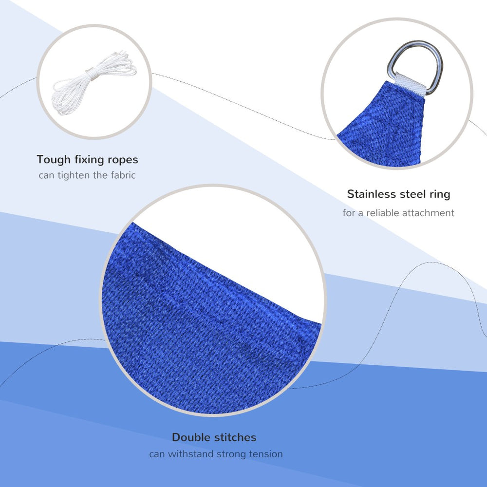 English Elm Sun Shade Sail Canopy Woven Polyethylene Uv Blocking Outdoor Patio Pool Cover T3971P383555