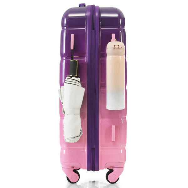 English Elm Luggage 3 Piece Hard Shell Spinner Set with Usb Port Airline Carry-on Travel N726P264892P