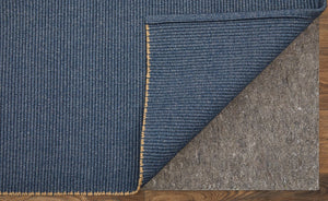 Feizy Rugs Theo Hand Woven Polypropylene Rug - Durable, Low Pile, Perfect For High-traffic Indoor & Outdoor Use Blue,Tan Polypropylene The0827fblusndg00