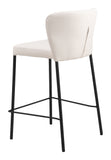 Linz Counter Stool - Set of 2 Cream 109780 Zuo Modern