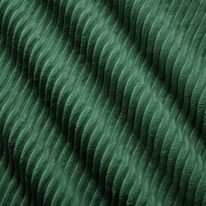 English Elm 117" Modern L-Shaped Modular Sectional Sofa - Stylish Comfort, Deep Seating, Movable Ottoman, Green W714S01486