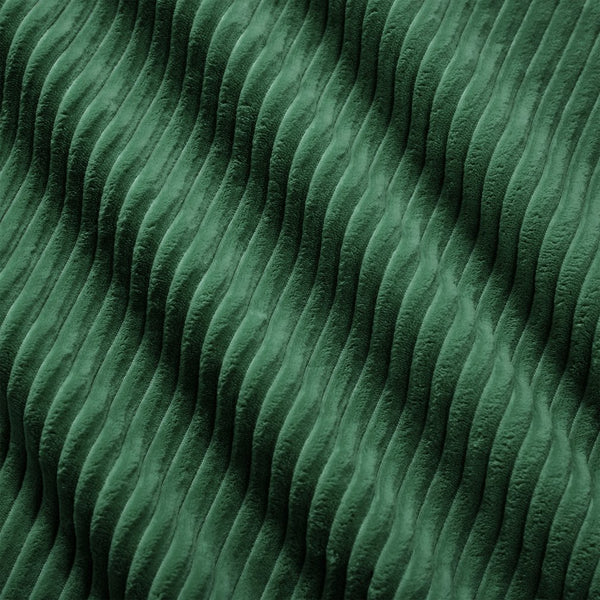 English Elm 82" Modern L-Shaped Modular Sectional Sofa with Plush Corduroy, Deep Ergonomic Seats & Movable Ottoman Green W714S01483