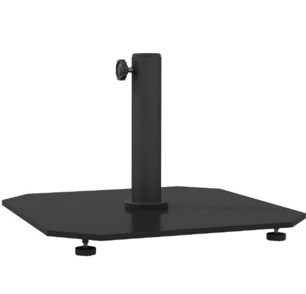 English Elm Metal Powder Coated Square Patio Umbrella Base 41 Pound Weighted Outdoor Stand T3971P427410