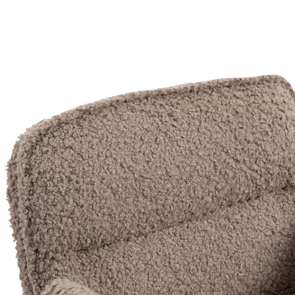 English Elm Stylish Barrel Swivel Accent Chair Upholstered Seat with Storage for Vanity or Dining W3248P424652