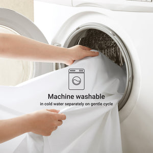 English Elm 4-Piece Queen Sateen Sheet Set – Luxurious White Cotton, Deep Pocket, Hotel Quality Comfort & Style B035P381312