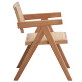 English Elm Beige and Natural Arm Chair (Set Of 2)