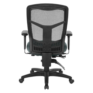OSP Home Furnishings Progrid® High Back Mesh Office Chair with Lumbar Support and Ergonomic Adjustable Seating 92892-2M