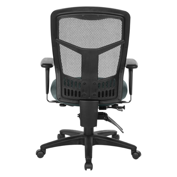 OSP Home Furnishings Progrid® High Back Mesh Office Chair with Lumbar Support and Ergonomic Adjustable Seating 92892-2M