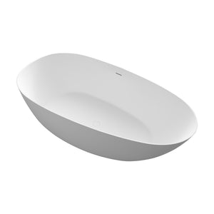 English Elm 67 Inch Freestanding Soaking Tub Eco Stone Resin Matte Finish Spa Bath Retreat T3785P353950