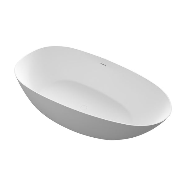 English Elm 67 Inch Freestanding Soaking Tub Eco Stone Resin Matte Finish Spa Bath Retreat T3785P353950