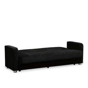 English Elm PrimeNest Gravita Collection Upholstered Convertible Sofabed with Storage, Chenille Comfort & Space-saving Design Black B030P286583