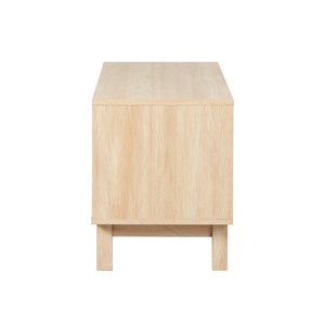 Tromso Modern 58" 2-Door TV Stand in Coastal Oak - Stylish Storage Solution for TVs Up to 65"