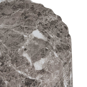 English Elm Christopher Knight Home® - Outdoor Carved Side Table - Modern Lightweight Concrete Pedestal For Indoor & Outdoor Elegance N773P283510B