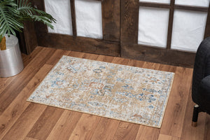 English Elm Noble Gold Area Rug 2'7" X 7'3" - Stain-Resistant, Durable, Perfect For High-Traffic Spaces! B186P181094