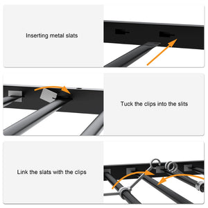 English Elm Twin Over Full Bunk Bed Frame – Sturdy Metal Design With Safety Guardrails, Trundle & Easy Assembly W3107P341507-GIGA