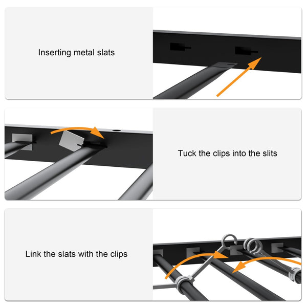 English Elm Twin Over Full Bunk Bed Frame – Sturdy Metal Design With Safety Guardrails, Trundle & Easy Assembly W3107P341507-GIGA
