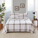 Woolrich Cotton Flannel Lodge/Cabin Sheet Set WR20-3997 Tan Plaid