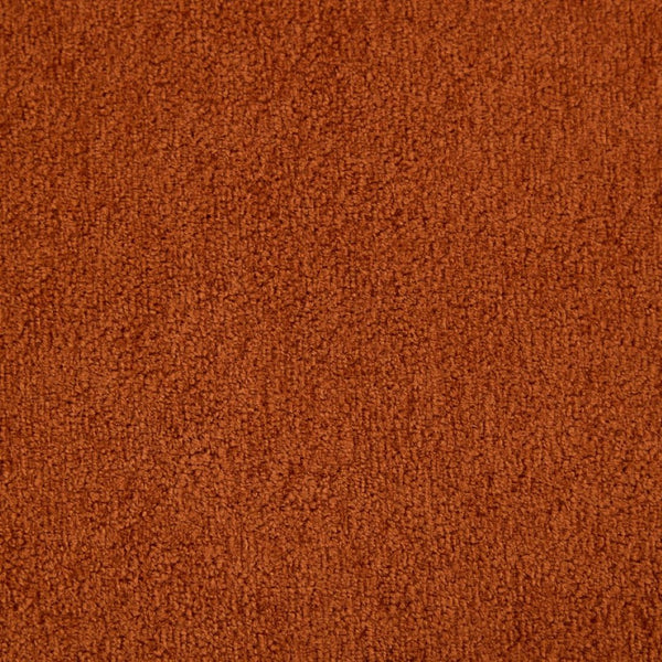 English Elm 80" Curved Sofa Scalloped Bubble Back Polyester Upholstered Modern Living Room Seating Dark Orange N771P397555C