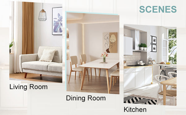 English Elm Table Set With Glass Top & Imitation Marble - 6 Comfortable Pu Chairs & Golden Stainless Legs W1151S04349-GIGA