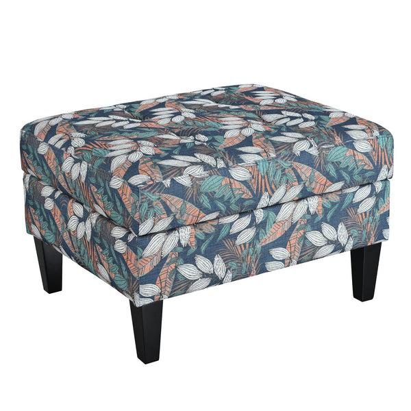 English Elm Christopher Knight Home® - STORAGE Ottoman with Tufted Waffle Stitching, Soft-Close Hinges and Contemporary Upholstered Design Blue,Green,Orange N770P272083A