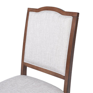 English Elm Farmhouse Upholstered Dining Chairs Set of 4 with High Back, Comfortable Modern Seating for Home Use Cherry N752P271803C