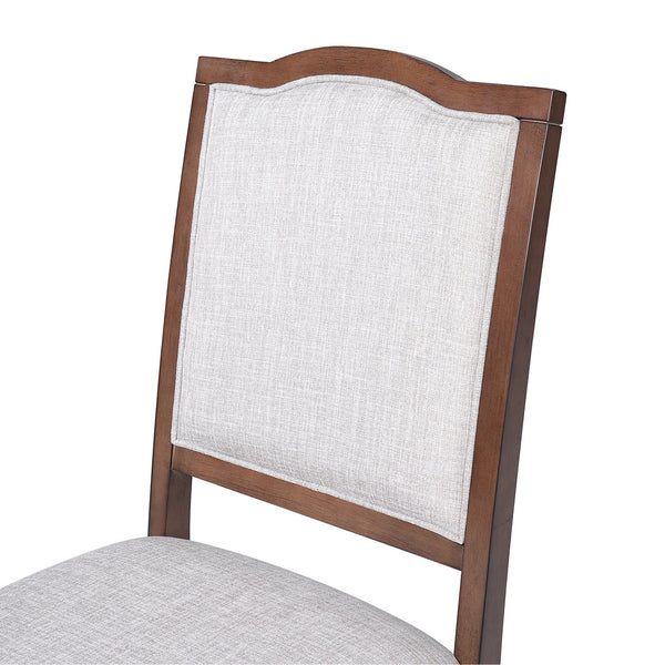 English Elm Farmhouse Upholstered Dining Chairs Set of 4 with High Back, Comfortable Modern Seating for Home Use Cherry N752P271803C