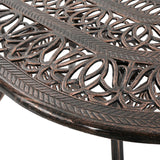 Christopher Knight Home® - Noble House - Tucson Shiny Copper Cast Aluminum Dining Table