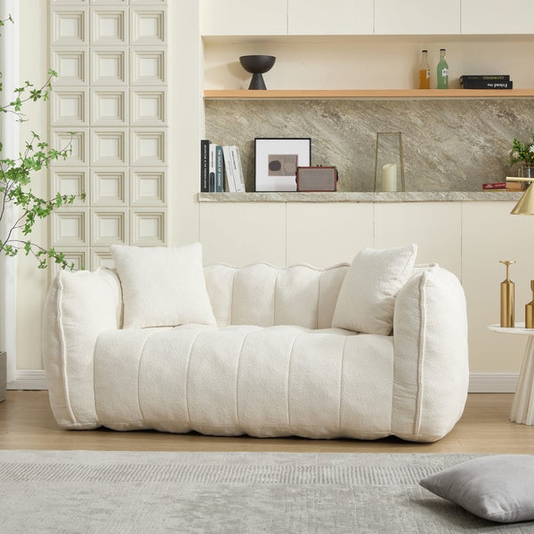 English Elm Soft Square Recliner Sofa For Two – High-Resilience Foam, Durable Super Fiber, Perfect For Gaming & Relaxing W1996P309517-GIGA