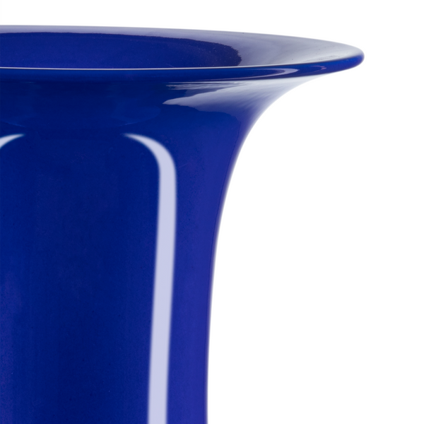 Corolla Vase - Exquisite Handmade Porcelain Masterpiece with Unique Blue Finish for Elegant Decor