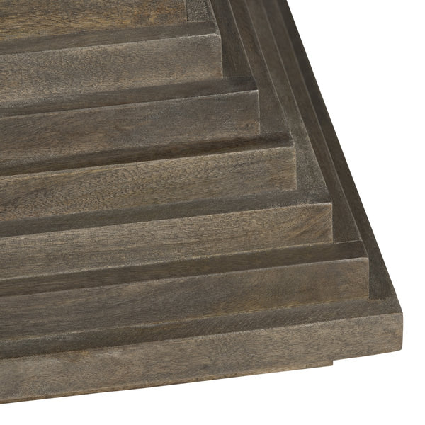 Crestview Collection Transitional Square Cocktail Table - Durable Mango Wood With Rich Brown Finish For Modern Living Spaces Brown Solid Wood Cvfnr4414