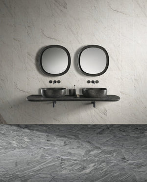 English Elm 12*24 White Marble Wall Tiles - Authentic Snow Mountain Stone With Fs Texture & 3D Fluted Design W1696P262332